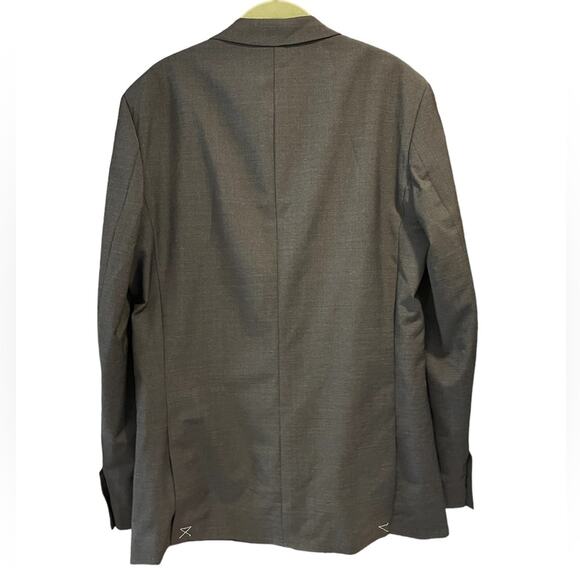 REISS Mens Size 40 R NEW Hope Notch Lap Travel Blazer Charcoal Gray Classic NWT - Picture 2 of 9